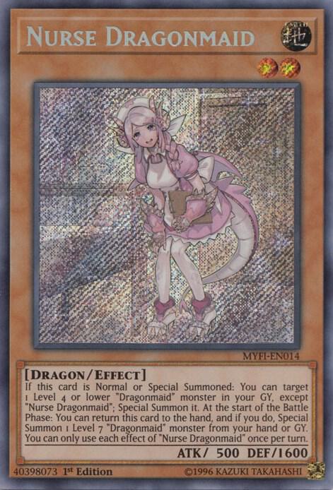 Nurse Dragonmaid MYFI-EN014 card from Mystic Fighters
