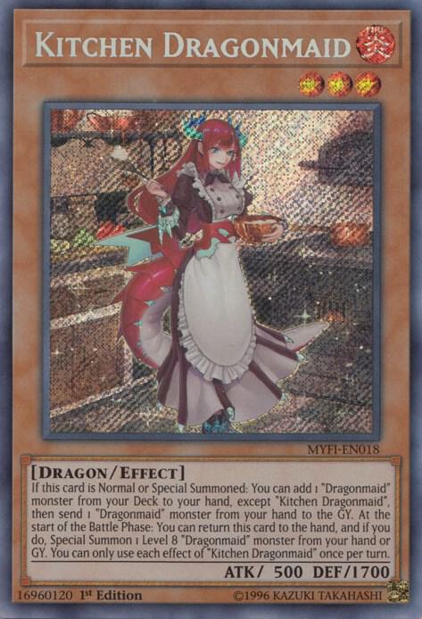 Kitchen Dragonmaid MYFI-EN018 card from Mystic Fighters