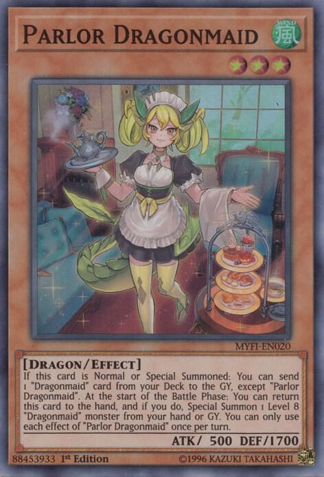 Parlor Dragonmaid MYFI-EN020 card from Mystic Fighters
