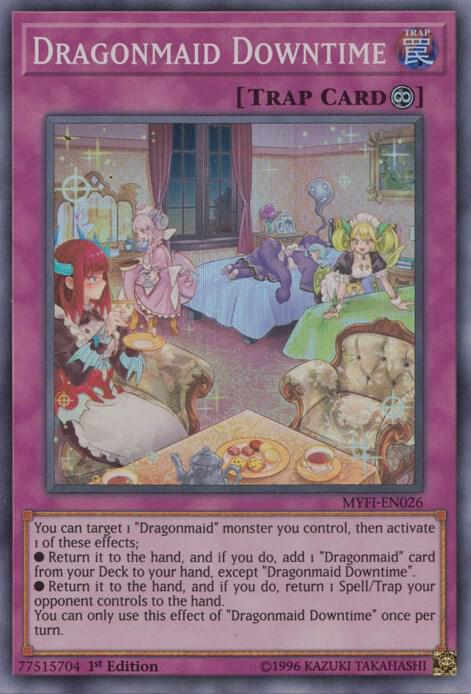 Dragonmaid Downtime MYFI-EN026 card from Mystic Fighters