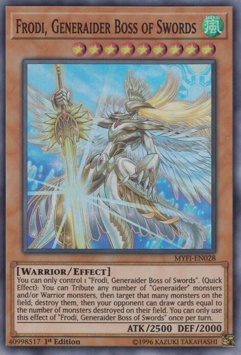 Frodi, Generaider Boss of Swords MYFI-EN028 card from Mystic Fighters