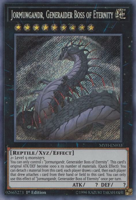 Jormungandr, Generaider Boss of Eternity MYFI-EN033 card from Mystic Fighters