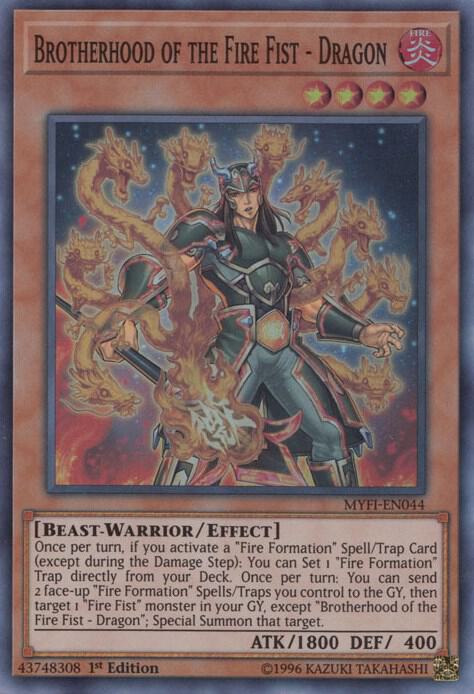 Brotherhood of the Fire Fist - Dragon MYFI-EN044 card from Mystic Fighters