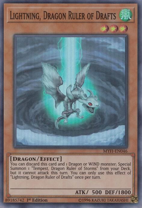 Lightning, Dragon Ruler of Drafts MYFI-EN046 card from Mystic Fighters