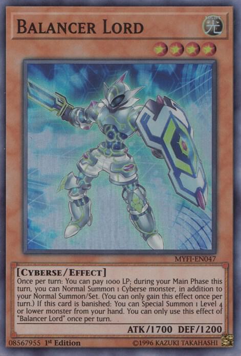 Balancer Lord MYFI-EN047 card from Mystic Fighters