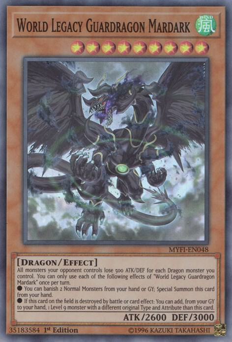 World Legacy Guardragon Mardark MYFI-EN048 card from Mystic Fighters