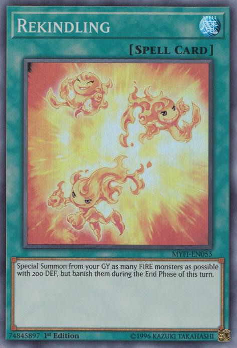 Rekindling MYFI-EN055 card from Mystic Fighters