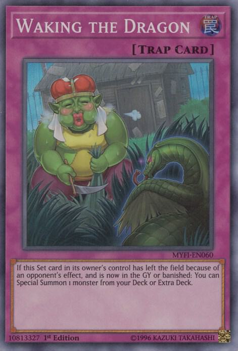 Waking the Dragon MYFI-EN060 card from Mystic Fighters