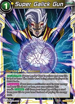 Super Galick Gun BT8-088_PR card from Malicious Machinations Pre-Release Cards