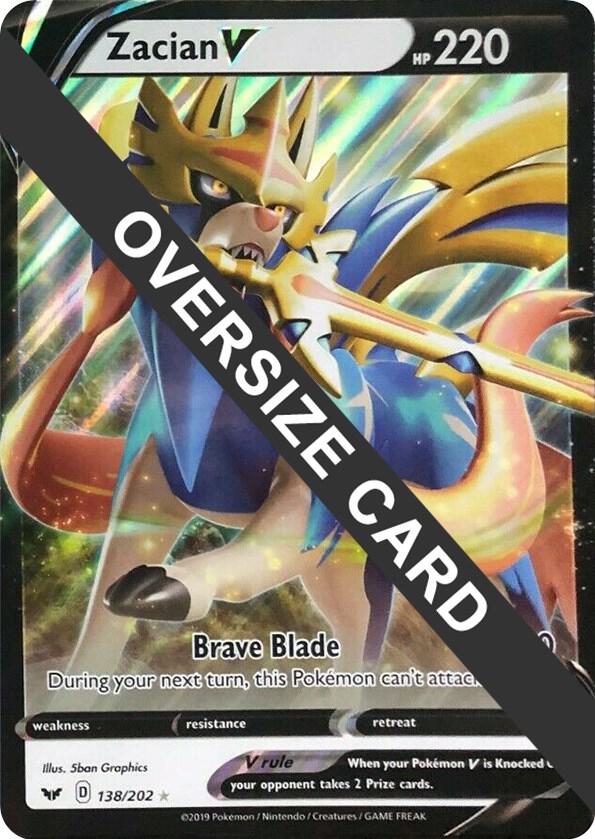 Zacian V 138/202 card from Jumbo Cards