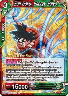 Son Goku, Energy Salvo BT8-106_PR card from Malicious Machinations Pre-Release Cards