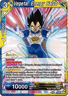 Vegeta, Energy Salvo BT8-107_PR card from Malicious Machinations Pre-Release Cards