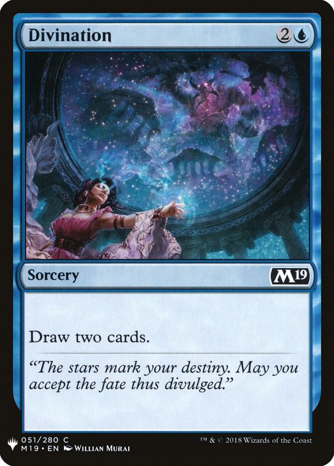 Divination 51 card from The List Reprints