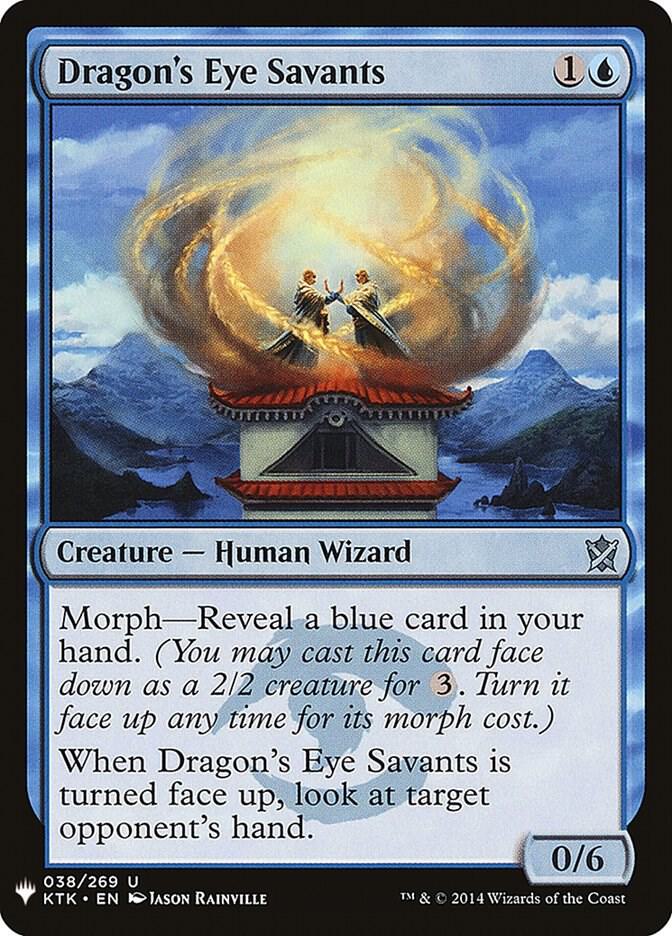 Dragon's Eye Savants 38 card from The List Reprints