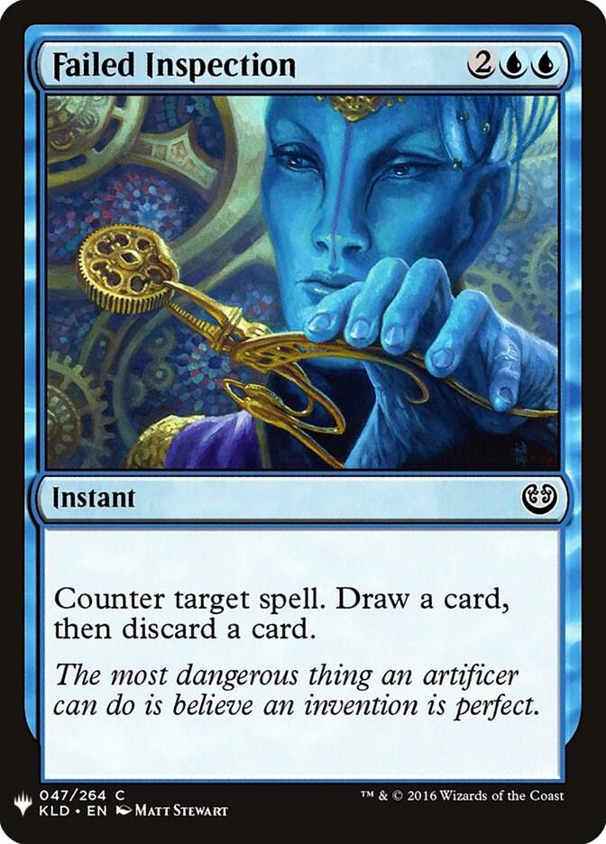 Failed Inspection 47 card from The List Reprints