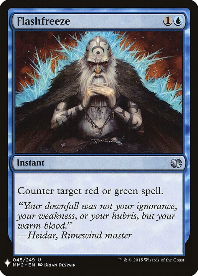 Flashfreeze 45 card from The List Reprints