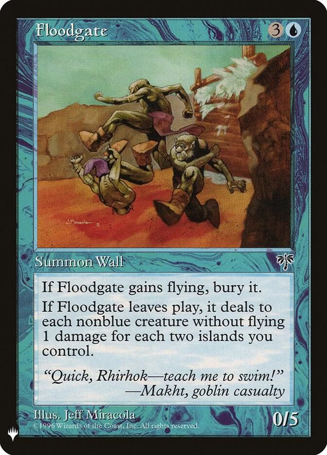 Floodgate 67 card from The List Reprints