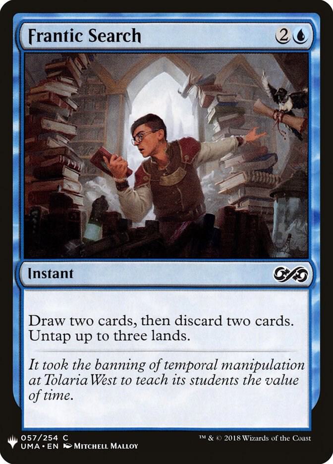 Frantic Search 57 card from The List Reprints