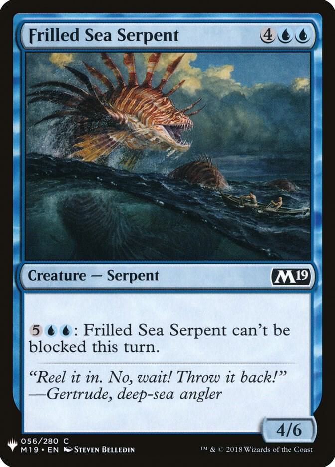 Frilled Sea Serpent 56 card from The List Reprints