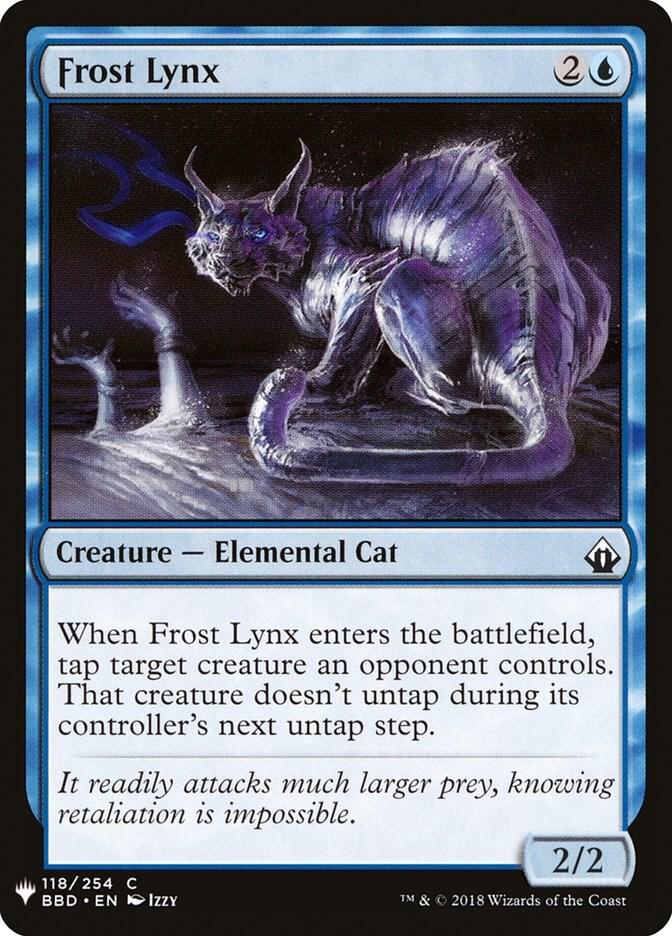 Frost Lynx 118 card from The List Reprints