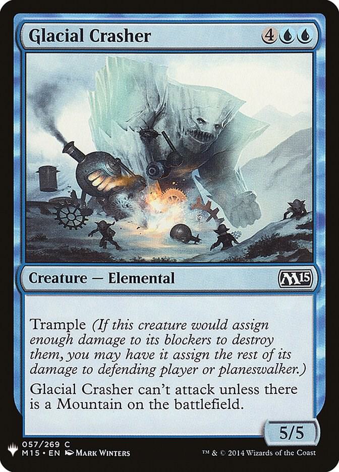 Glacial Crasher 57 card from The List Reprints