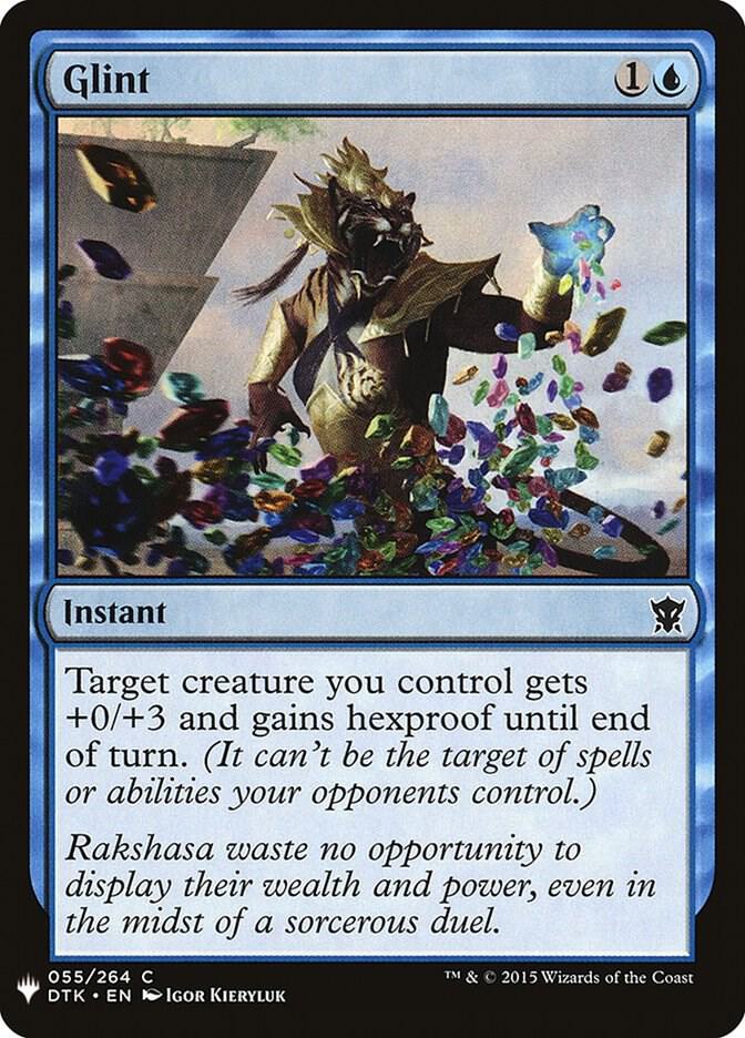 Glint 55 card from The List Reprints