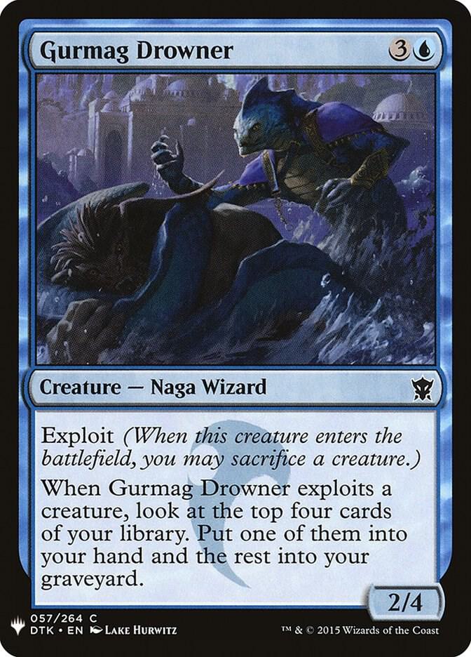 Gurmag Drowner 57 card from The List Reprints