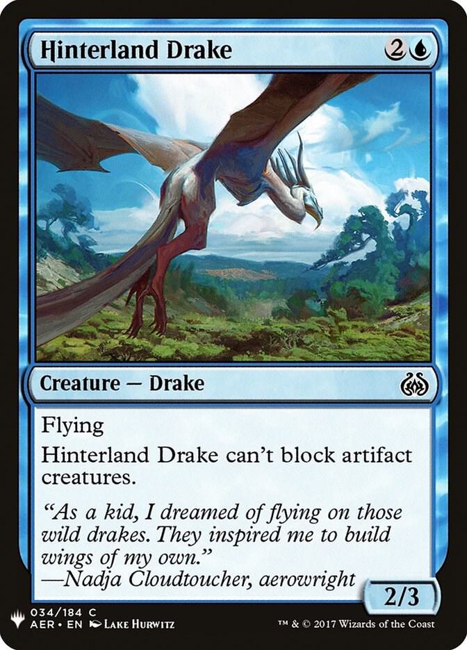 Hinterland Drake 34 card from The List Reprints