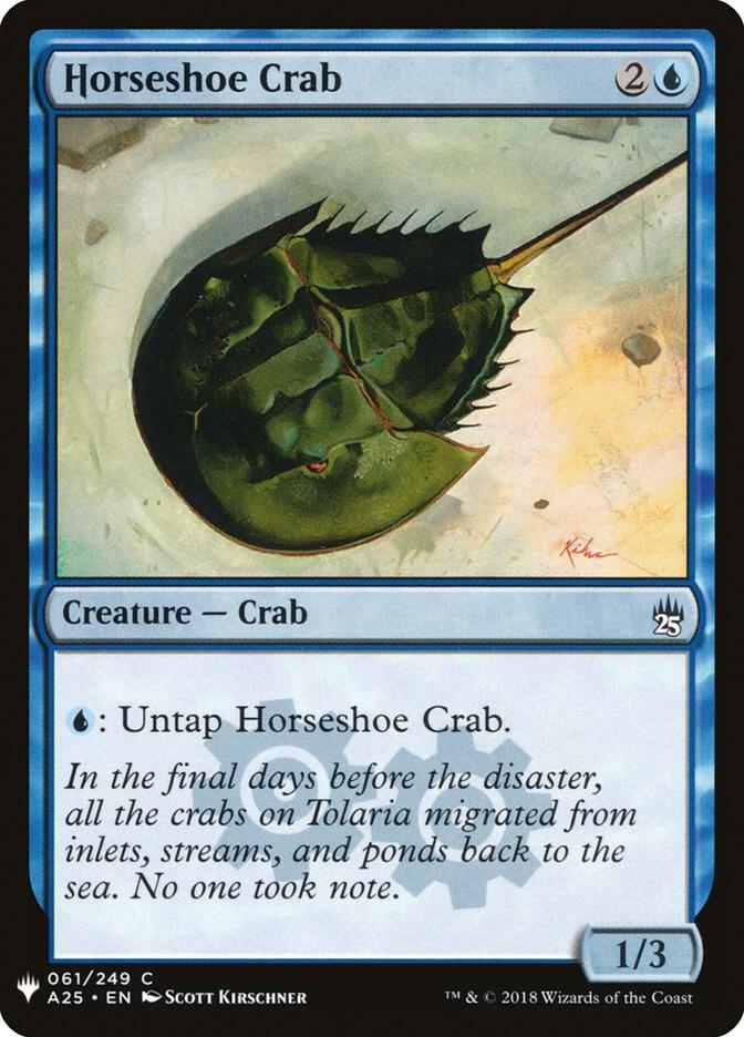 Horseshoe Crab 61 card from The List Reprints