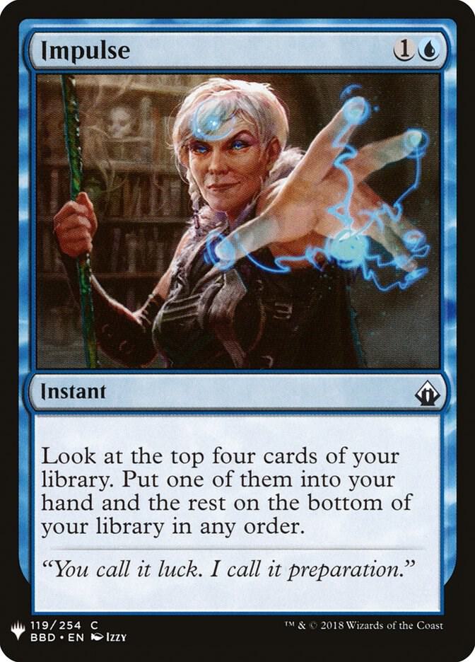 Impulse 119 card from The List Reprints