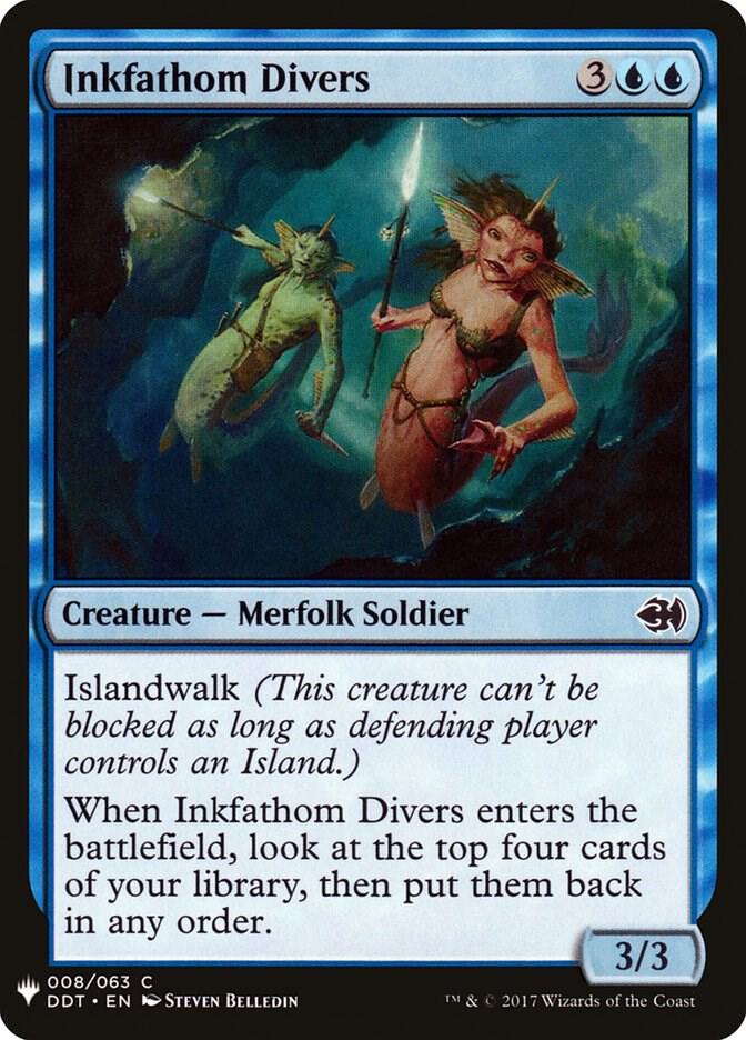Inkfathom Divers 8 card from The List Reprints