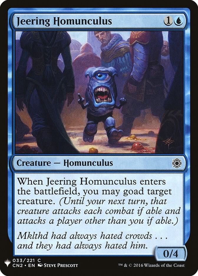 Jeering Homunculus 33 card from The List Reprints