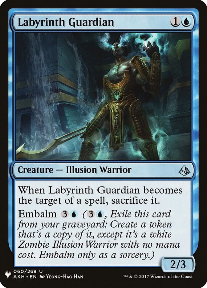 Labyrinth Guardian 60 card from The List Reprints