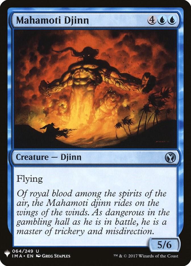 Mahamoti Djinn 64 card from The List Reprints