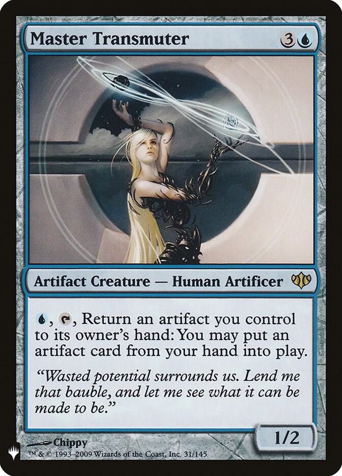 Master Transmuter 31/145 card from The List Reprints