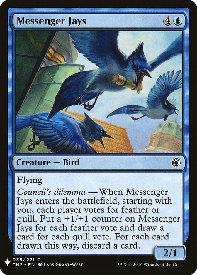 Messenger Jays 35 card from The List Reprints