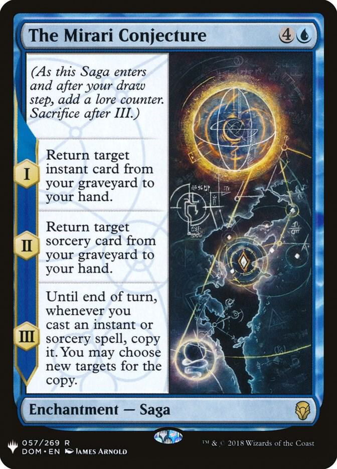 The Mirari Conjecture 57 card from The List Reprints