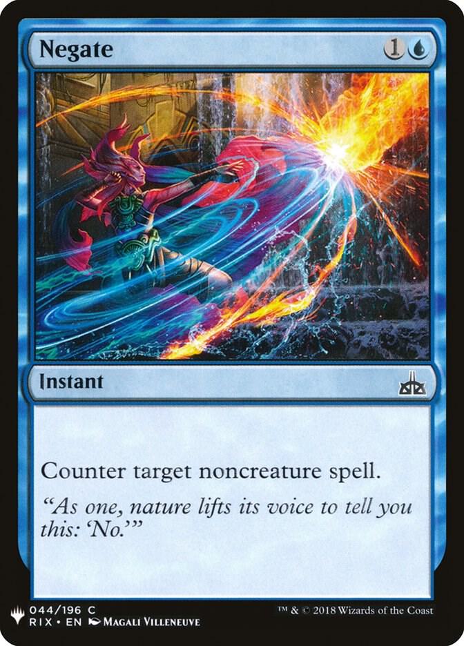 Negate (RIX) 44 card from The List Reprints