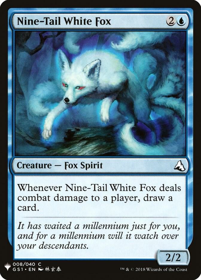 Nine-Tail White Fox 8 card from The List Reprints