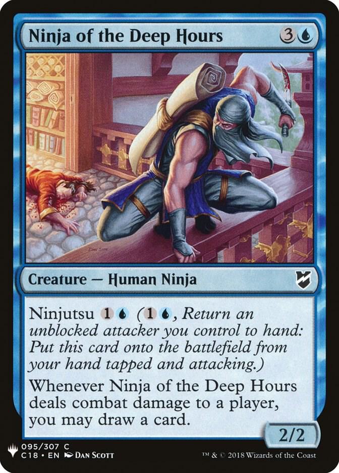 Ninja of the Deep Hours 95 card from The List Reprints