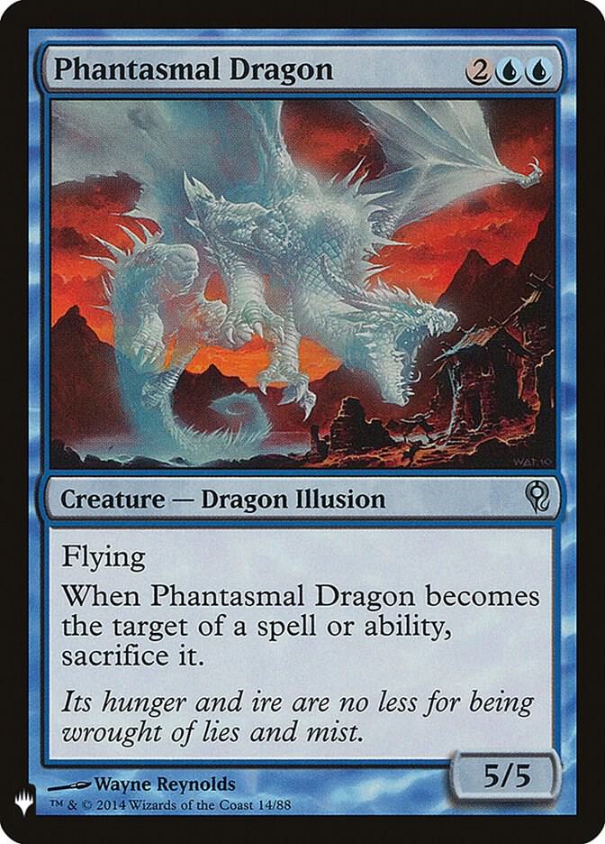 Phantasmal Dragon 14 card from The List Reprints