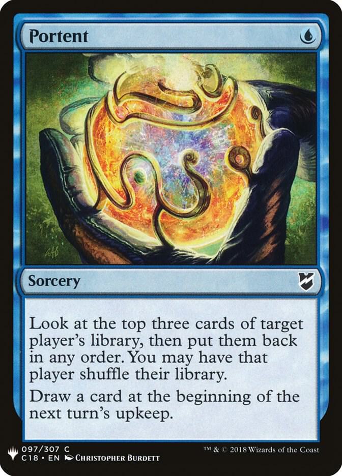 Portent 97 card from The List Reprints