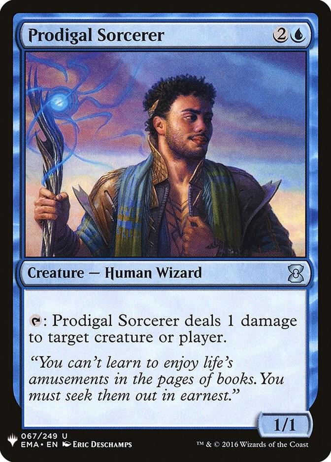 Prodigal Sorcerer 67 card from The List Reprints
