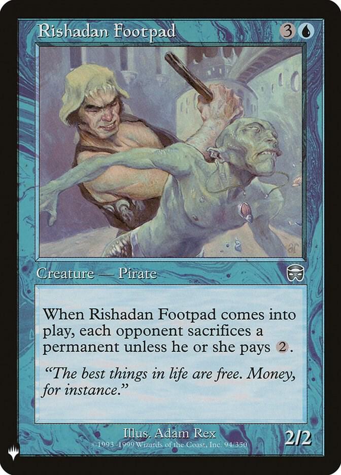 Rishadan Footpad 94 card from The List Reprints