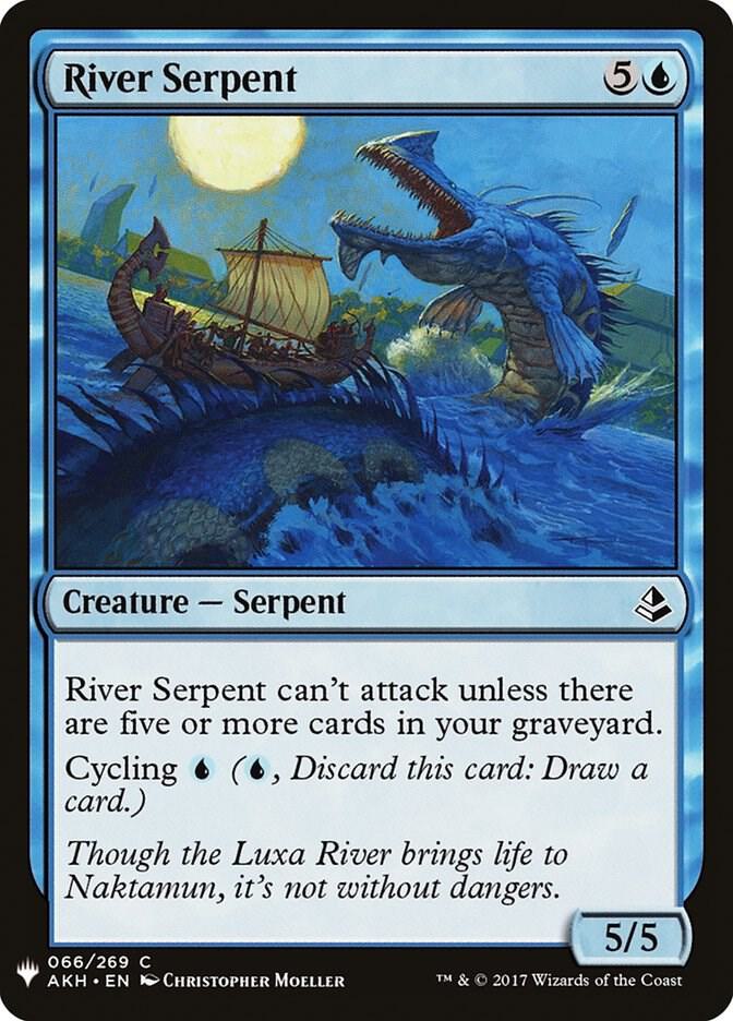 River Serpent 66 card from The List Reprints