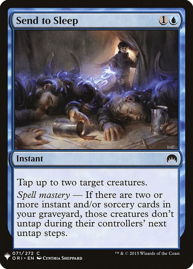 Send to Sleep 71 card from The List Reprints