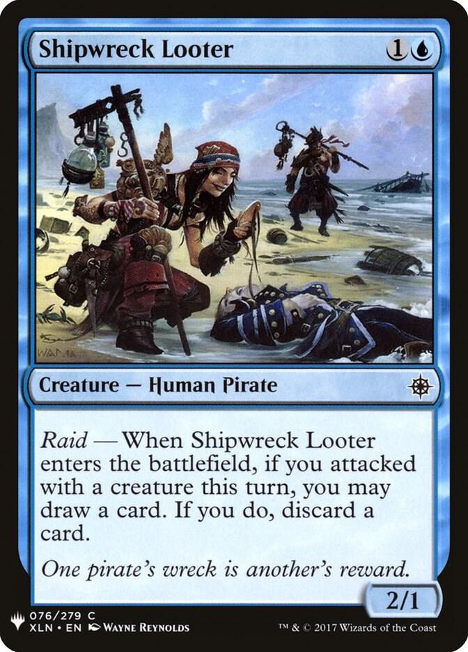 Shipwreck Looter 76 card from The List Reprints