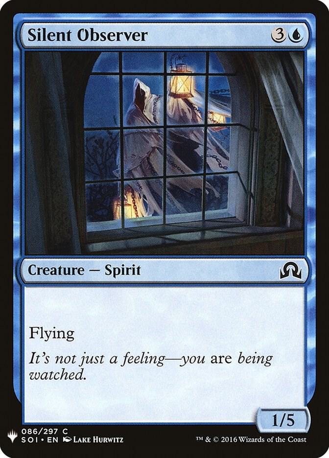 Silent Observer 86 card from The List Reprints