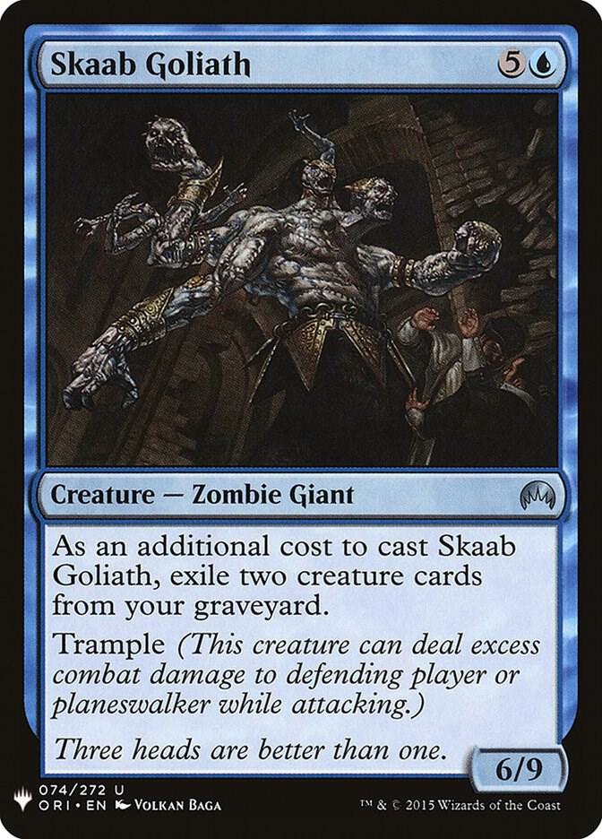 Skaab Goliath 74 card from The List Reprints