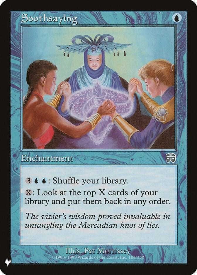 Soothsaying 104 card from The List Reprints
